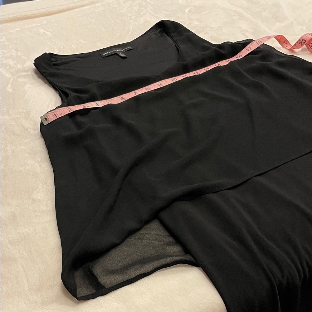 WHBM Black Layered Midi Dress - Picture 4 of 6